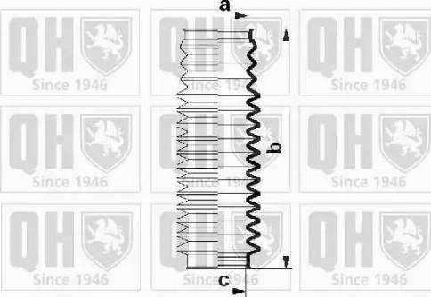 Quinton Hazell QG1510 - Комплект пыльника, рулевое управление autospares.lv