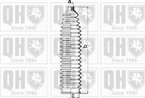 Quinton Hazell QG1513 - Комплект пыльника, рулевое управление autospares.lv