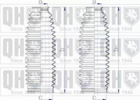 Quinton Hazell QG1582 - Комплект пыльника, рулевое управление autospares.lv