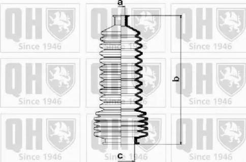 Quinton Hazell QG1680 - Комплект пыльника, рулевое управление autospares.lv