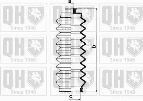 Quinton Hazell QG1043 - Комплект пыльника, рулевое управление autospares.lv