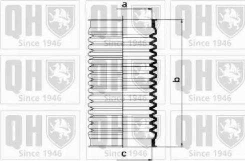 Quinton Hazell QG1051 - Комплект пыльника, рулевое управление autospares.lv