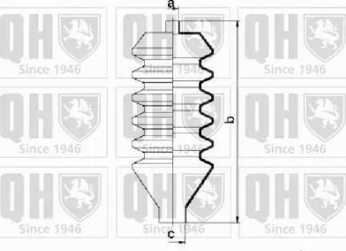 Quinton Hazell QG1010 - Пыльник, рулевое управление autospares.lv