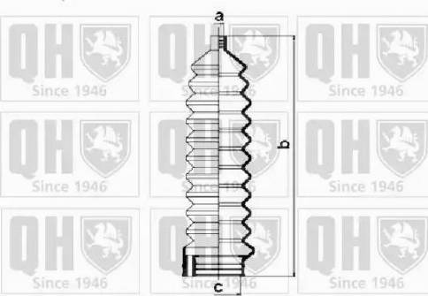 Quinton Hazell QG1084 - Пыльник, рулевое управление autospares.lv