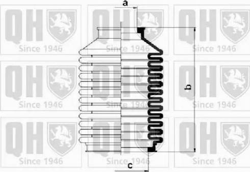 Quinton Hazell QG1083 - Пыльник, рулевое управление autospares.lv