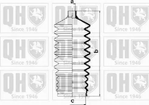 Quinton Hazell QG1026 - Пыльник, рулевое управление autospares.lv