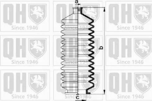 Quinton Hazell QG1071 - Пыльник, рулевое управление autospares.lv