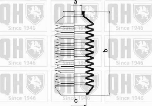 Quinton Hazell QG1078 - Пыльник, рулевое управление autospares.lv