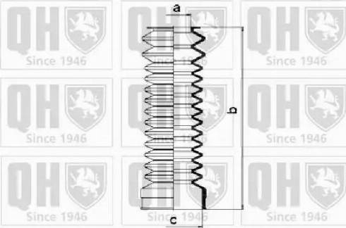 Quinton Hazell QG1135 - Комплект пыльника, рулевое управление autospares.lv