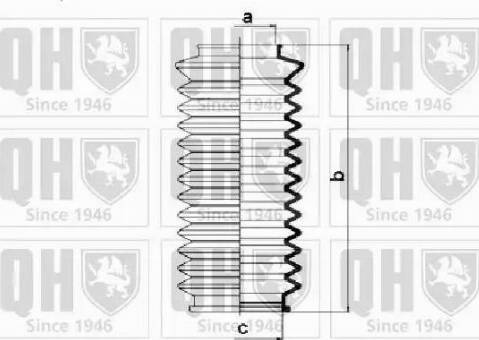 Quinton Hazell QG1174 - Комплект пыльника, рулевое управление autospares.lv