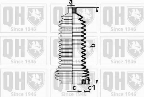 Quinton Hazell QG1359 - Комплект пыльника, рулевое управление autospares.lv