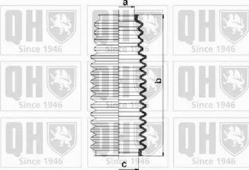 Quinton Hazell QG1380 - Комплект пыльника, рулевое управление autospares.lv