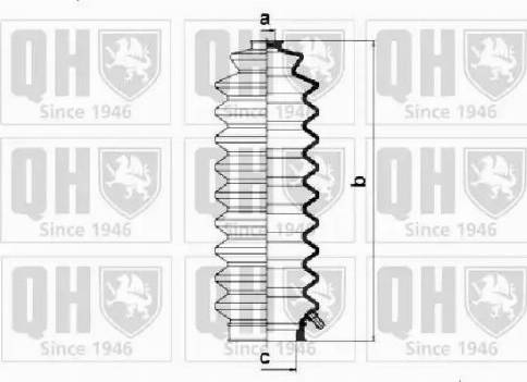 Quinton Hazell QG1208 - Комплект пыльника, рулевое управление autospares.lv