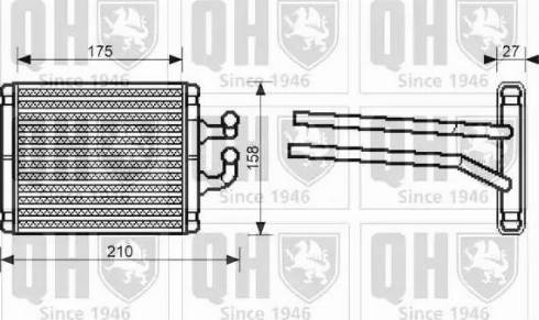 Quinton Hazell QHR2209 - Теплообменник, отопление салона autospares.lv