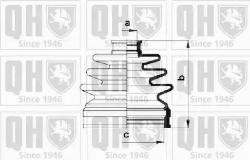 Quinton Hazell QJB985 - Пыльник, приводной вал autospares.lv