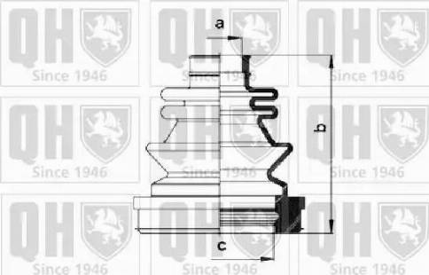 Quinton Hazell QJB983 - Пыльник, приводной вал autospares.lv