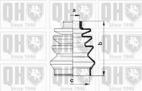 Quinton Hazell QJB982 - Пыльник, приводной вал autospares.lv