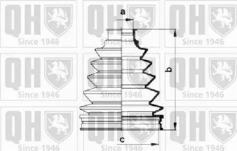 Quinton Hazell QJB930 - Пыльник, приводной вал autospares.lv