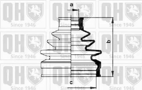 Quinton Hazell QJB920 - Пыльник, приводной вал autospares.lv