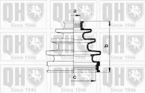 Quinton Hazell QJB927 - Пыльник, приводной вал autospares.lv