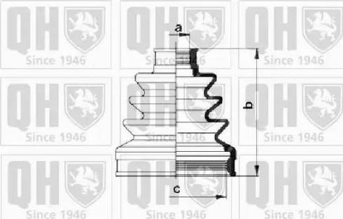 Quinton Hazell QJB979 - Пыльник, приводной вал autospares.lv