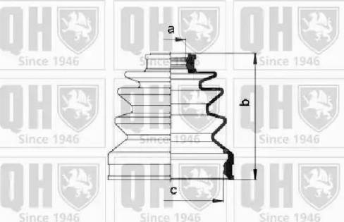 Quinton Hazell QJB475 - Пыльник, приводной вал autospares.lv