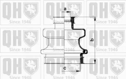 Quinton Hazell QJB601 - Пыльник, приводной вал autospares.lv