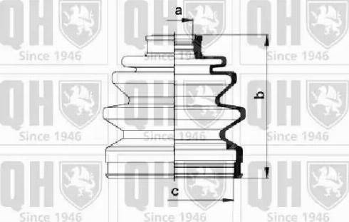 Quinton Hazell QJB632 - Пыльник, приводной вал autospares.lv