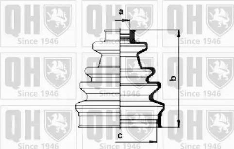 Quinton Hazell QJB153 - Пыльник, приводной вал autospares.lv