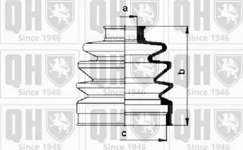 Quinton Hazell QJB152 - Пыльник, приводной вал autospares.lv