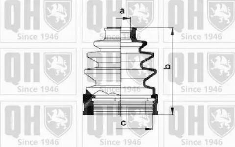 Quinton Hazell QJB1011 - Пыльник, приводной вал autospares.lv