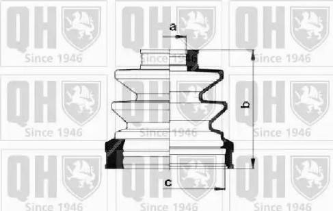 Quinton Hazell QJB1018 - Пыльник, приводной вал autospares.lv