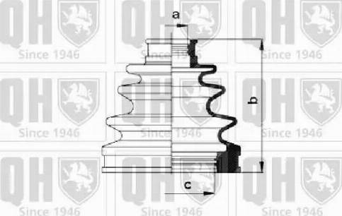 Quinton Hazell QJB1031 - Пыльник, приводной вал autospares.lv