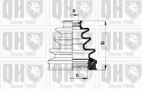 Quinton Hazell QJB1032 - Пыльник, приводной вал autospares.lv