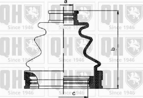 Quinton Hazell QJB1157 - Пыльник, приводной вал autospares.lv