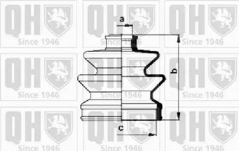 Quinton Hazell QJB115 - Пыльник, приводной вал autospares.lv