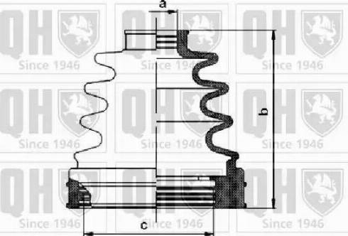 Quinton Hazell QJB1111 - Пыльник, приводной вал autospares.lv