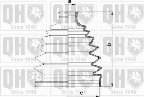 Quinton Hazell QJB1210 - Пыльник, приводной вал autospares.lv