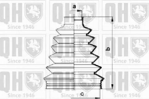 Quinton Hazell QJB859 - Пыльник, приводной вал autospares.lv