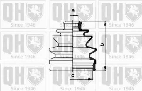 Quinton Hazell QJB858 - Пыльник, приводной вал autospares.lv