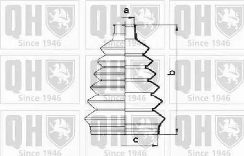 Quinton Hazell QJB866 - Пыльник, приводной вал autospares.lv