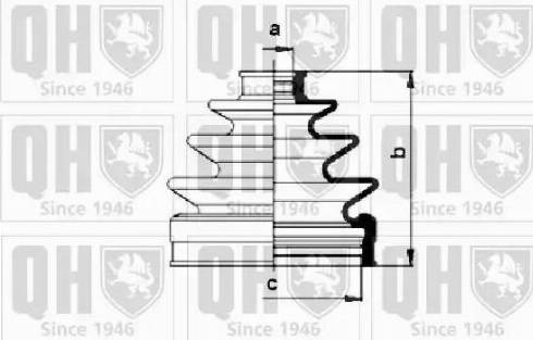 Quinton Hazell QJB860 - Пыльник, приводной вал autospares.lv