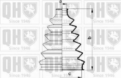 Quinton Hazell QJB863 - Пыльник, приводной вал autospares.lv