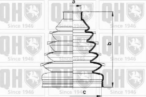 Quinton Hazell QJB807 - Пыльник, приводной вал autospares.lv