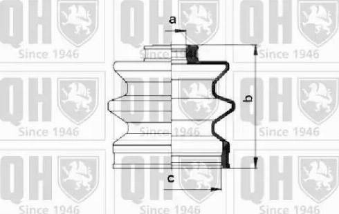 Quinton Hazell QJB2658 - Пыльник, приводной вал autospares.lv