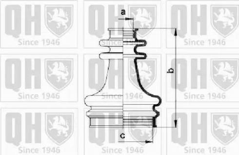 Quinton Hazell QJB213 - Пыльник, приводной вал autospares.lv