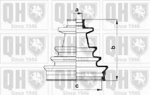 Quinton Hazell QJB286 - Пыльник, приводной вал autospares.lv