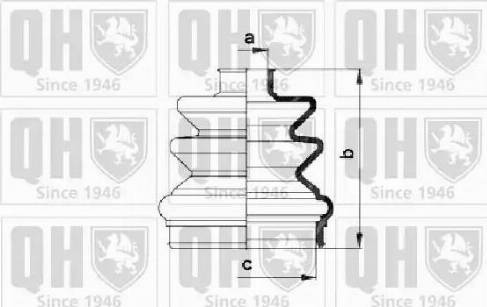 Quinton Hazell QJB282 - Пыльник, приводной вал autospares.lv