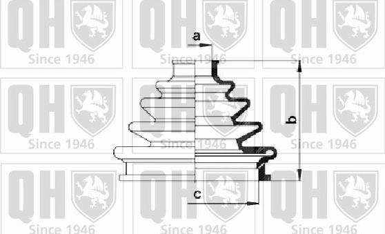 Quinton Hazell QJB2239 - Пыльник, приводной вал autospares.lv