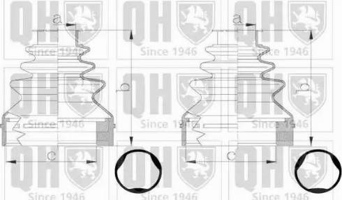 Quinton Hazell QJB2795 - Пыльник, приводной вал autospares.lv